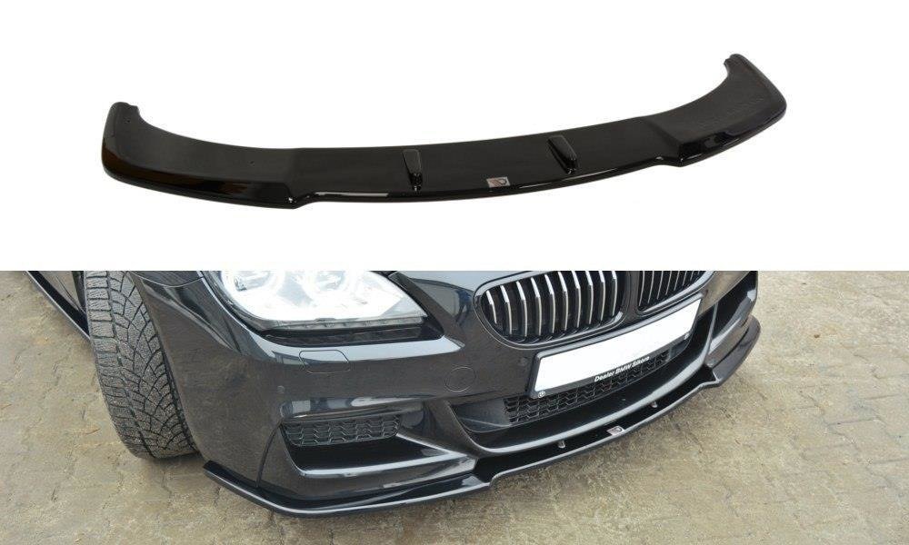 Street+ Spoilerlippe Front Ansatz passend für BMW 6er Gran Coupé M Paket schwarz Hochglanz – Ansicht 2