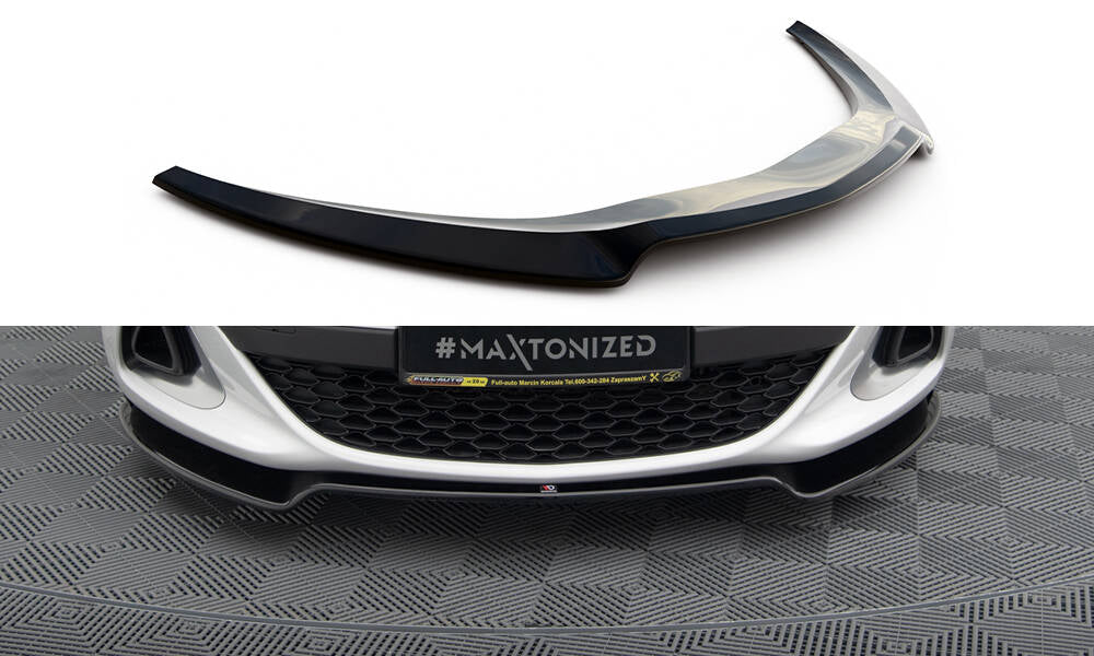 Street+ Spoilerlippe Front Ansatz passend für Opel Astra J OPC/VXR  schwarz Hochglanz – Ansicht 2