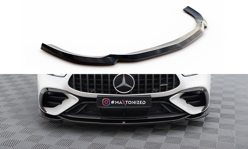 Street+ Spoilerlippe Front Ansatz V.1 passend für Mercedes-AMG GT 43 4 Door Coupe V8 Styling Package X290 schwarz Hochglanz – Ansicht 2
