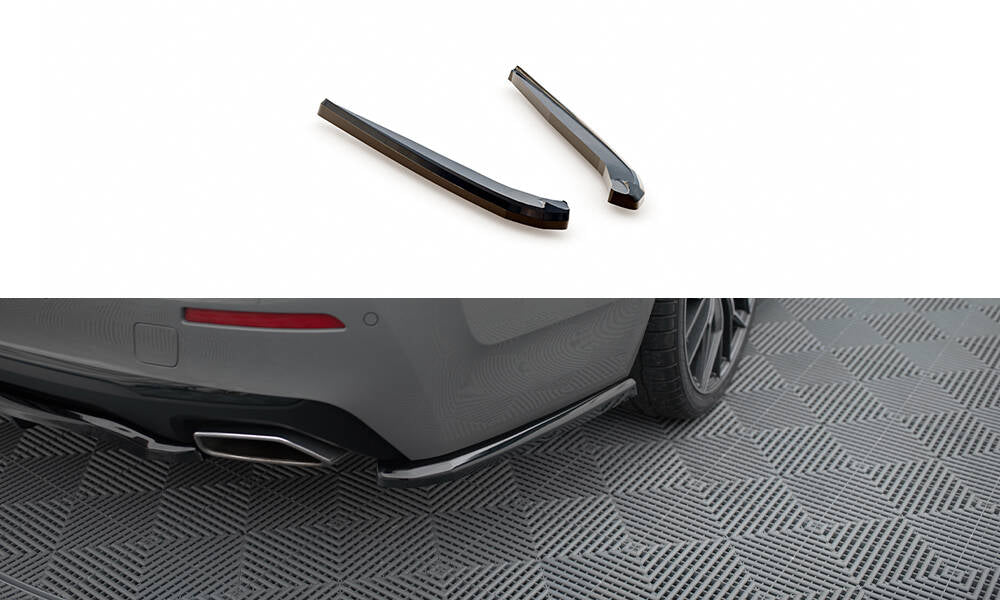 Heck Ansatz Flaps Diffusor passend für BMW 5er G30 / G31 Facelift schwarz Hochglanz – Ansicht 2