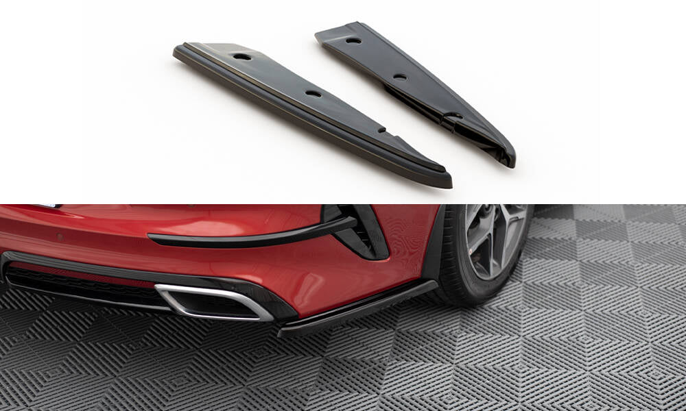 Heck Ansatz Flaps Diffusor passend für Kia ProCeed GT / GT-Line Mk1 schwarz Hochglanz – Ansicht 2