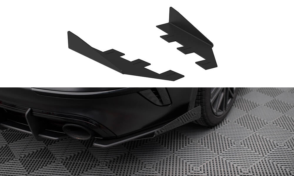 Hintere Seiten Flaps passend für Kia Proceed GT Mk1 Facelift schwarz Hochglanz – Ansicht 2