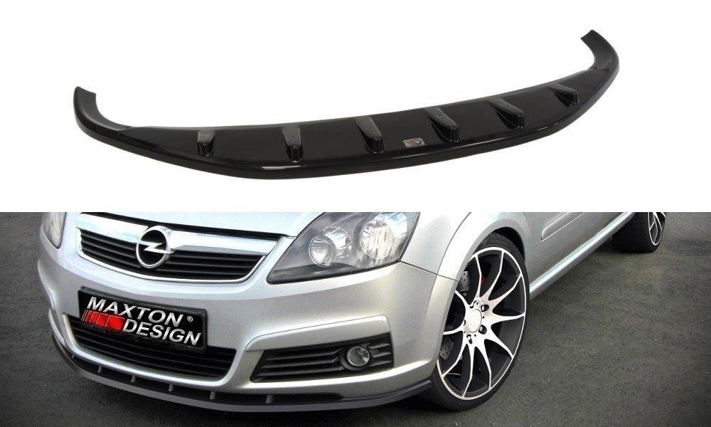 Street+ Spoilerlippe Front Ansatz passend für OPEL ZAFIRA B (vor Facelift) schwarz Hochglanz – Ansicht 2