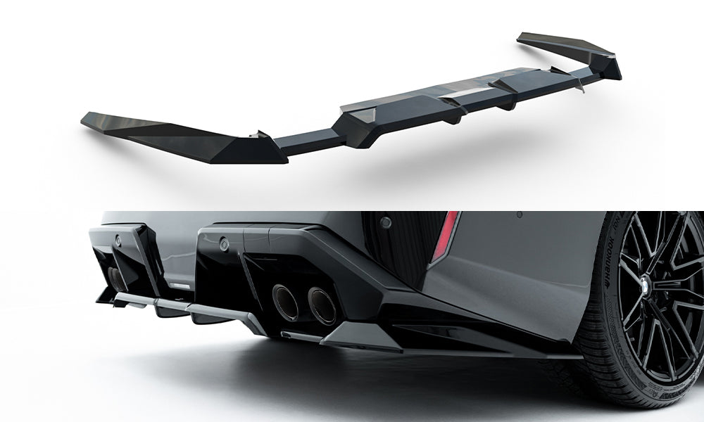 Street+ Mittlerer Diffusor RACE passend für BMW M5 Limousine / Touring G90 schwarz Hochglanz – Ansicht 2