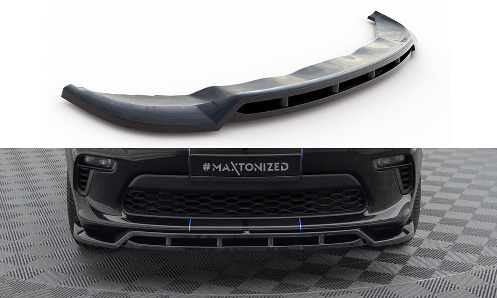 Street+ Spoilerlippe Front Ansatz passend für Dodge Durango Mk3 Facelift schwarz Hochglanz – Ansicht 2