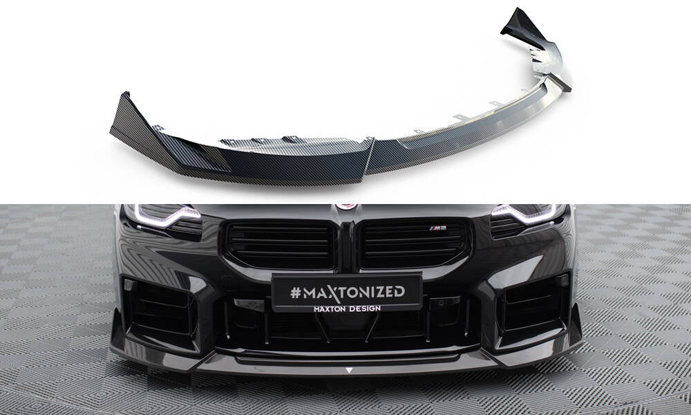 Prepreg Carbon Fiber Street+ Spoilerlippe Front Ansatz V.1 passend für BMW M2 G87 – Ansicht 2