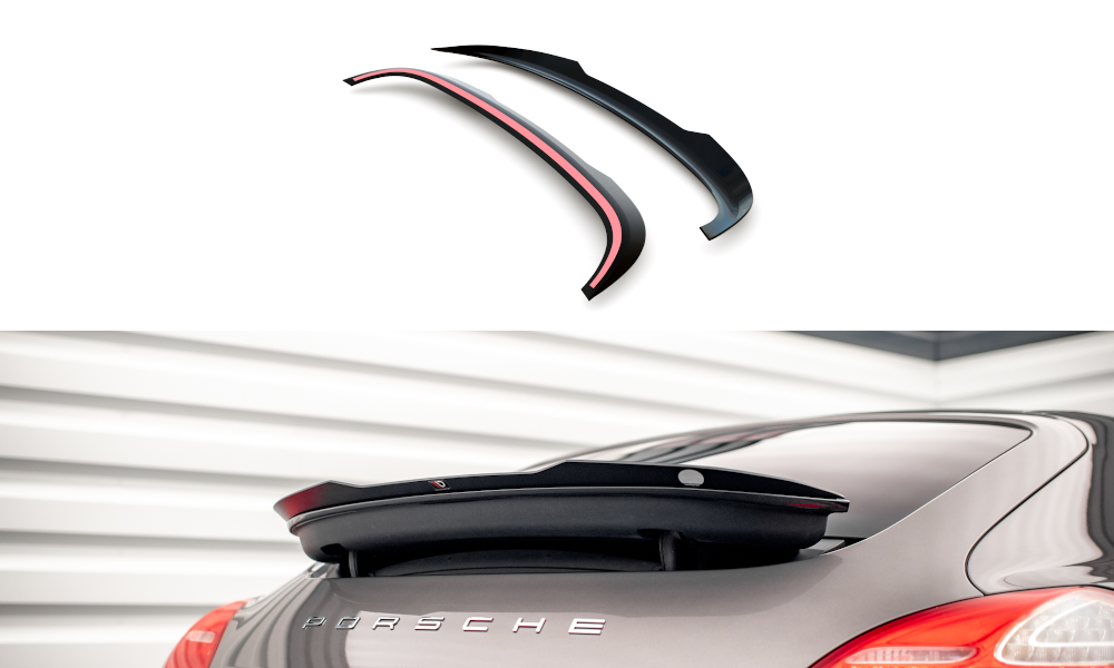 Heckspoiler Lippe Porsche Panamera / Panamera Diesel 970 schwarz Hochglanz – Ansicht 2