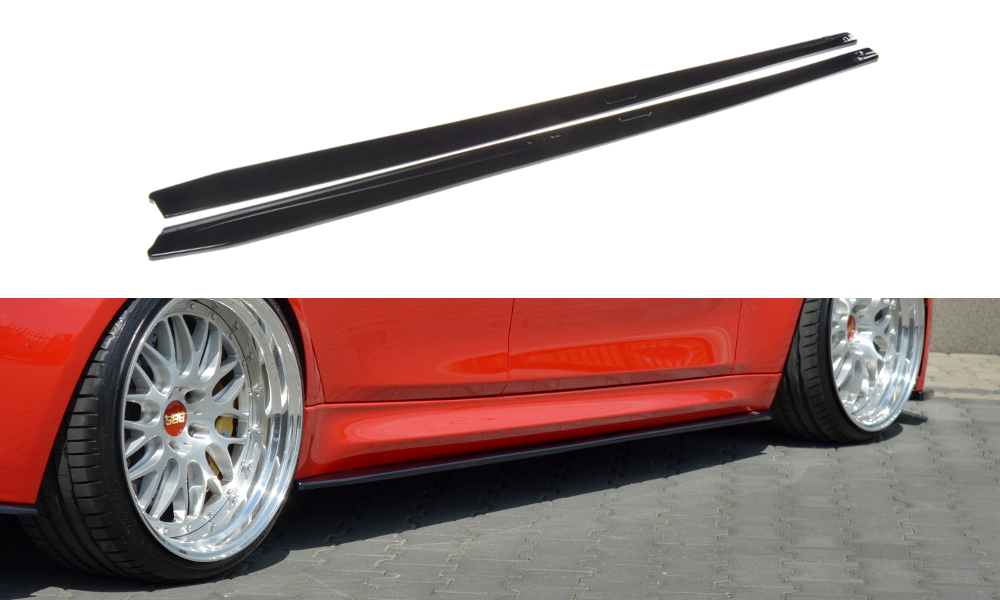 Street+ Seitenschweller Leisten passend für BMW M3 F80 schwarz Hochglanz – Ansicht 2