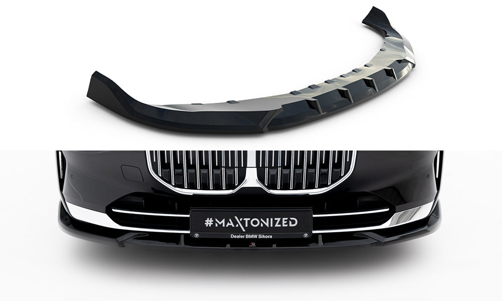 Street+ Spoilerlippe Front Ansatz V.1 passend für BMW 7 G70 schwarz Hochglanz – Ansicht 2