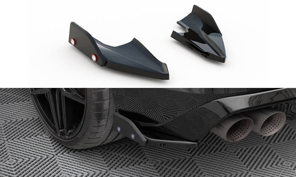 Heck Ansatz Flaps Diffusor V.5 + Flaps passend für VW Golf R Hatchback Mk8 Facelift – Ansicht 2