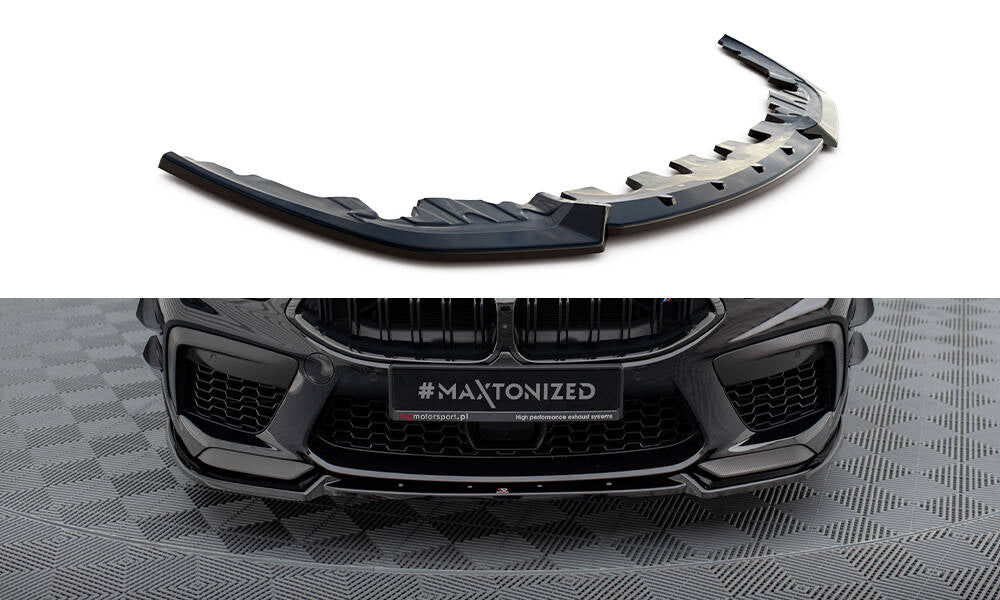 Street+ Spoilerlippe Front Ansatz V.3 passend für BMW M8  Gran Coupe F93 / Coupe F92 schwarz Hochglanz – Ansicht 2
