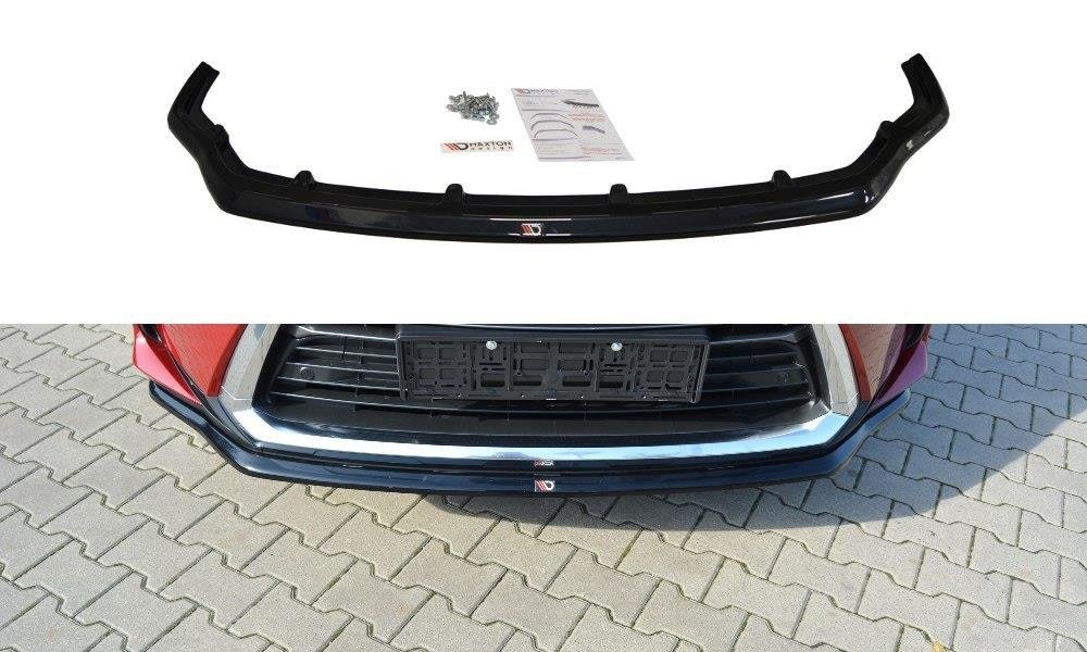 Street+ Spoilerlippe Front Ansatz V.1 passend für Lexus RX Mk4 schwarz Hochglanz – Ansicht 2
