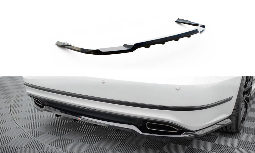 Street+ Mittlerer Diffusor RACE passend für VW Passat GT B8 Facelift USA schwarz Hochglanz – Ansicht 2