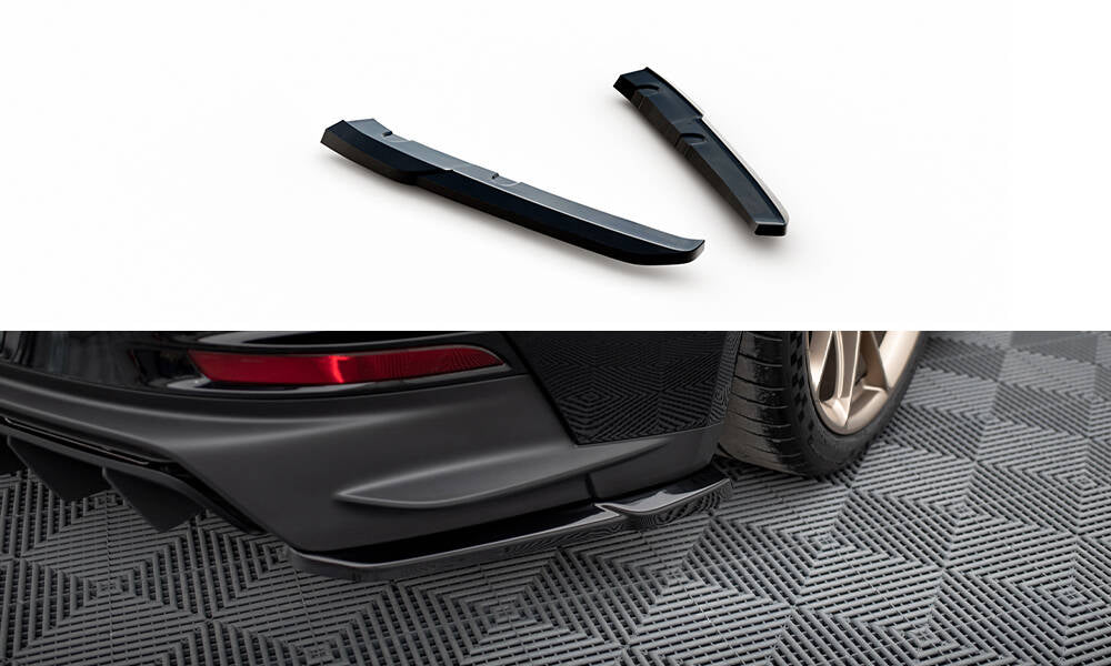 Heck Ansatz Flaps Diffusor passend für Porsche 911 992 GT3 schwarz Hochglanz – Ansicht 2
