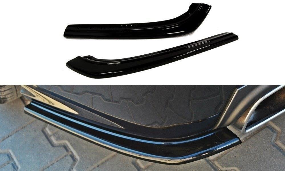 Heck Ansatz Flaps Diffusor passend für SAAB 9-3 TURBO X schwarz Hochglanz – Ansicht 2