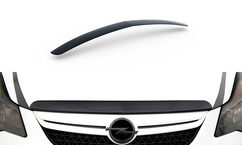 Maske Erweiterung Opel Corsa D OPC / VXR schwarz Hochglanz – Ansicht 2