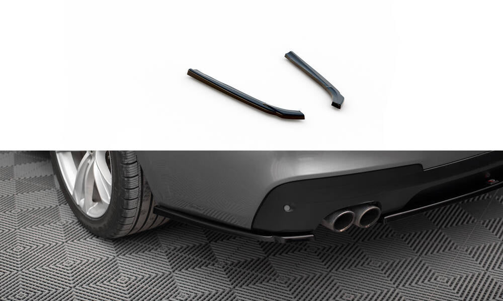 Heck Ansatz Flaps Diffusor passend für BMW 5er GT M-Paket F07 schwarz Hochglanz – Ansicht 2