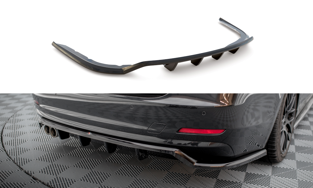 Street+ Mittlerer Diffusor RACE passend für BMW 4er Gran Coupe F36 schwarz Hochglanz – Ansicht 2