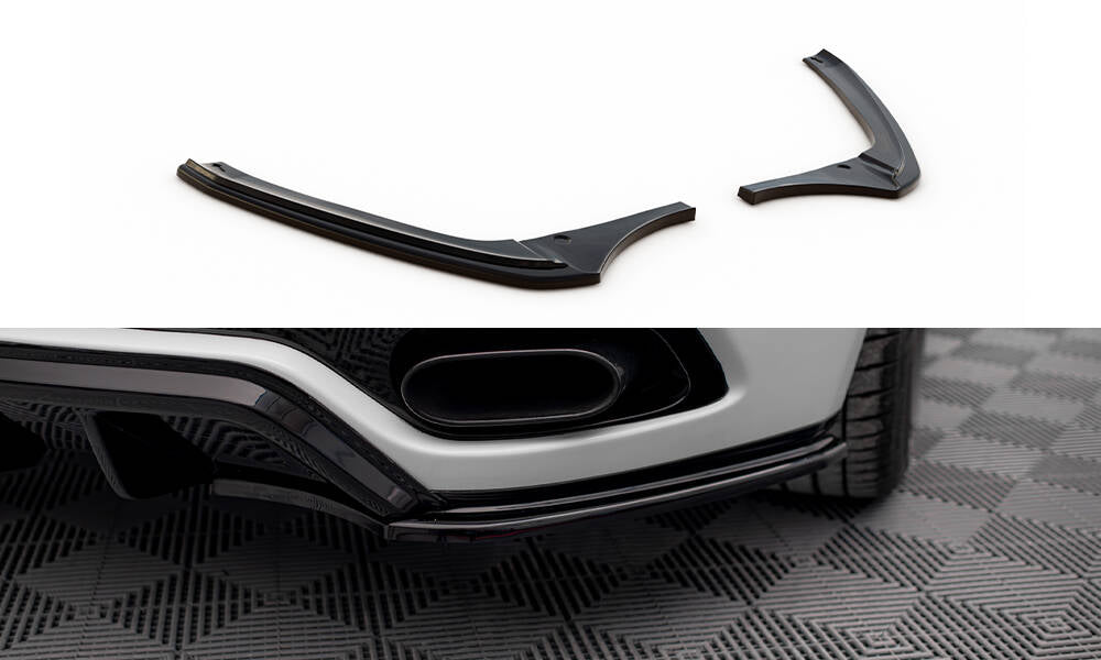 Heck Ansatz Flaps Diffusor V.2 passend für Maserati Granturismo Mk1 schwarz Hochglanz – Ansicht 2
