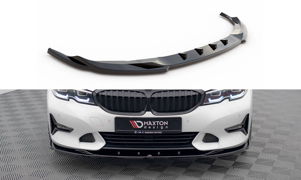 Street+ Spoilerlippe Front Ansatz V.2 passend für BMW 3er Sport Line G20 / G21 schwarz Hochglanz – Ansicht 2
