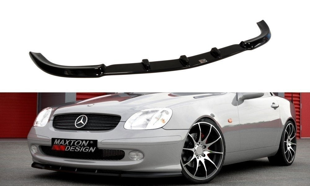 Street+ Spoilerlippe Front Ansatz passend für MERCEDES SLK R170 schwarz Hochglanz – Ansicht 2