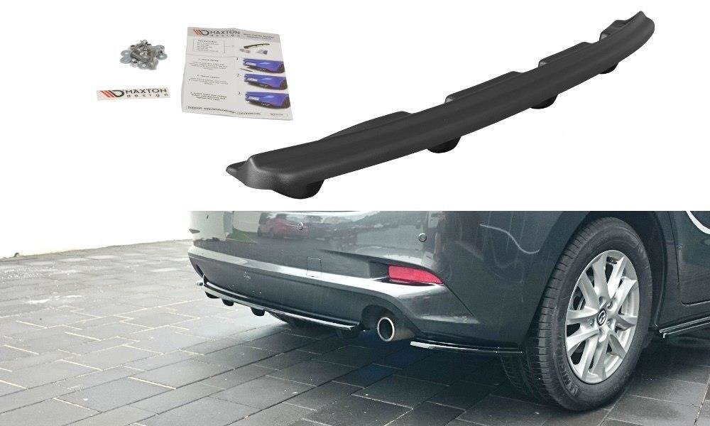 Heckansatz Mazda 3 BN (Mk3) Facelift DTM LOOK schwarz Hochglanz – Ansicht 2