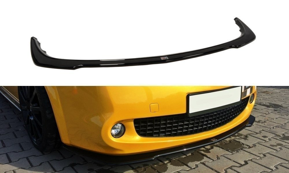 Street+ Spoilerlippe Front Ansatz passend für RENAULT MEGANE II RS schwarz Hochglanz – Ansicht 2