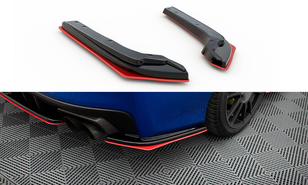 Heck Ansatz Flaps Diffusor V.2 passend für SUBARU WRX STI schwarz Hochglanz – Ansicht 2