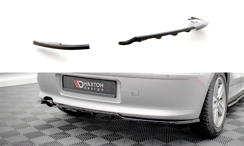 Street+ Mittlerer Diffusor RACE passend für BMW 1er E81 Facelift schwarz Hochglanz – Ansicht 2