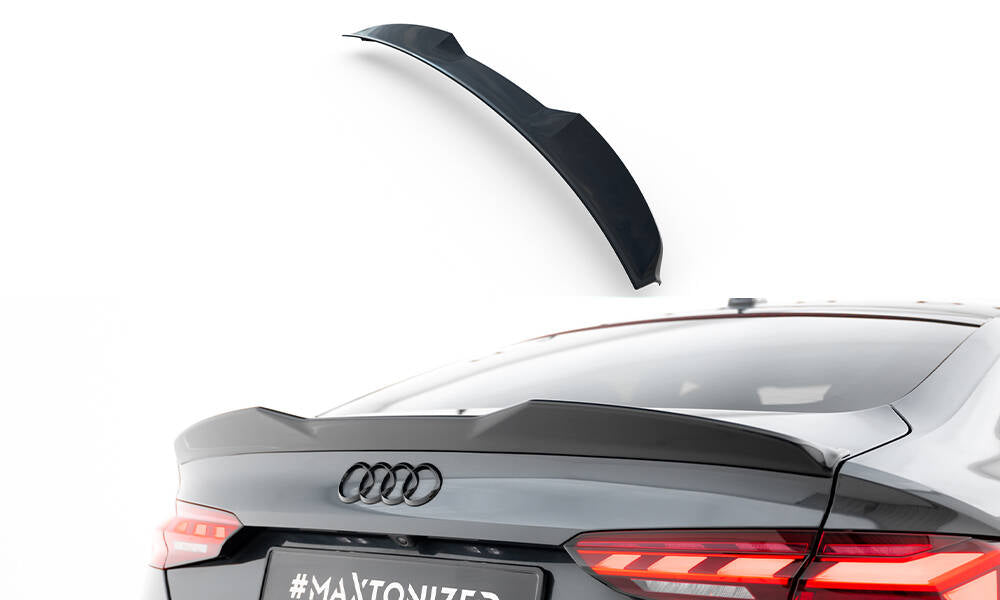 Heckspoiler Lippe 3D Audi A5 Sportback F5 schwarz Hochglanz – Ansicht 2
