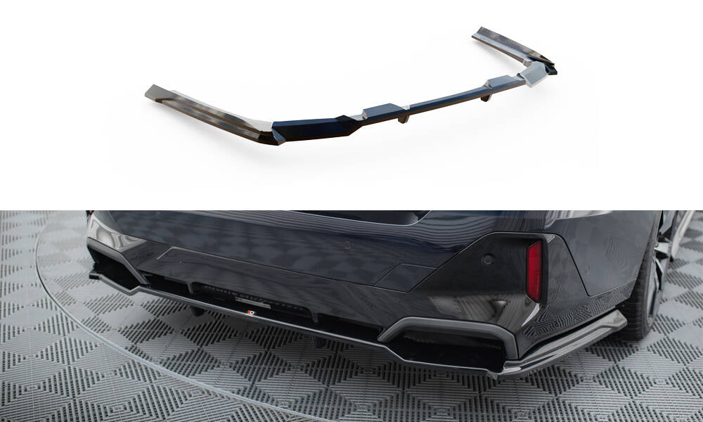 Street+ Mittlerer Diffusor RACE passend für V.1 BMW 5er / i5 M-Paket Limousine / Touring G60 / G61 schwarz Hochglanz – Ansicht 2