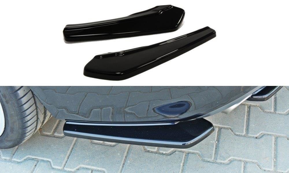 Heck Ansatz Flaps Diffusor passend für Audi A5 Coupe / Sportback S-Line 8T schwarz Hochglanz – Ansicht 2
