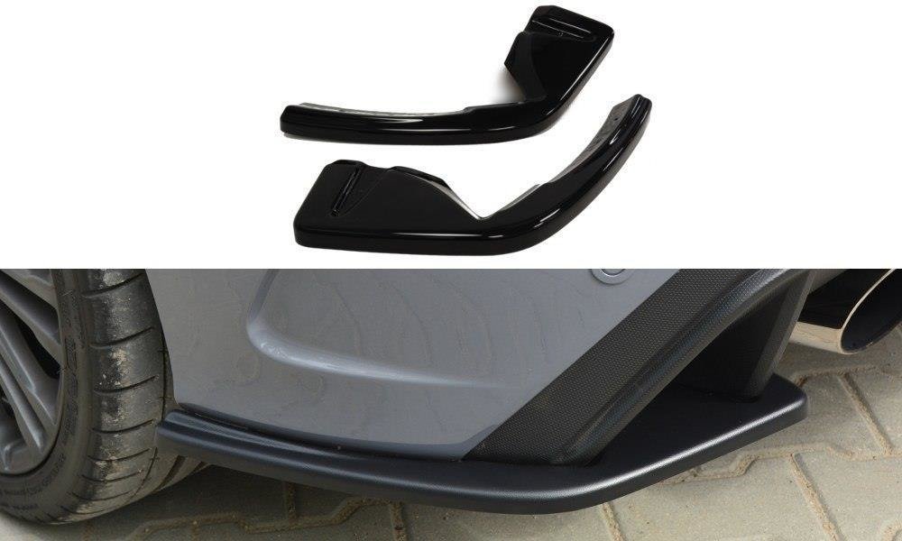 Heck Ansatz Flaps Diffusor passend für Ford Focus RS Mk3 schwarz Hochglanz – Ansicht 2
