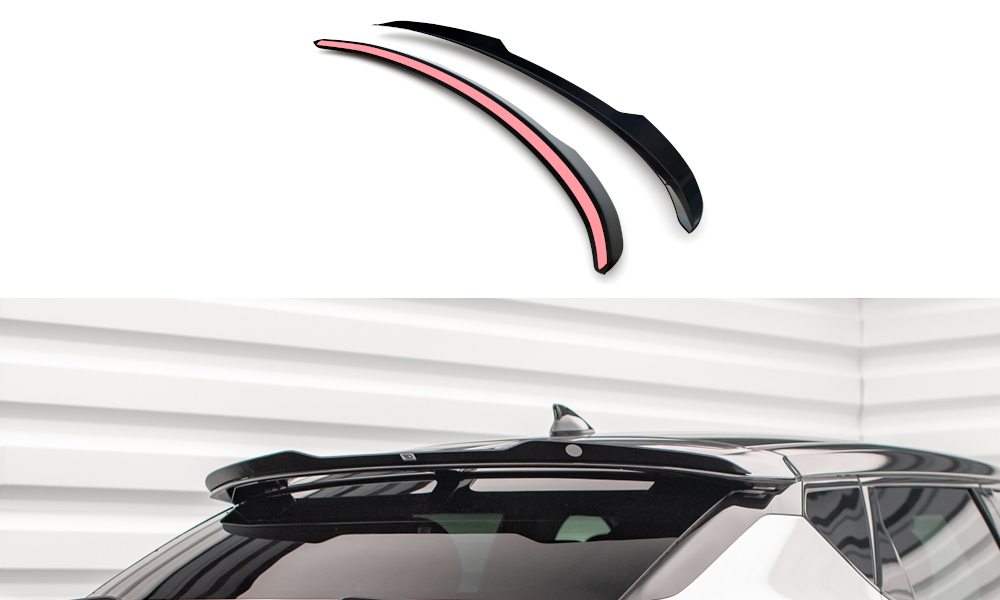 Höher Heckspoiler Lippe Kia EV6 Mk1 schwarz Hochglanz – Ansicht 2