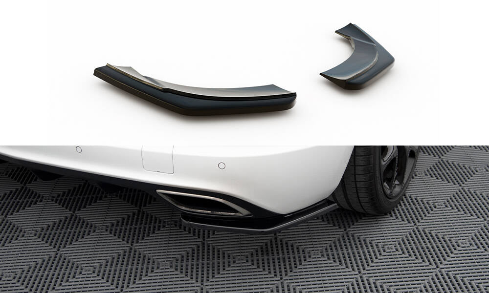 Heck Ansatz Flaps Diffusor passend für OPEL ASTRA J OPC / VXR schwarz Hochglanz – Ansicht 2
