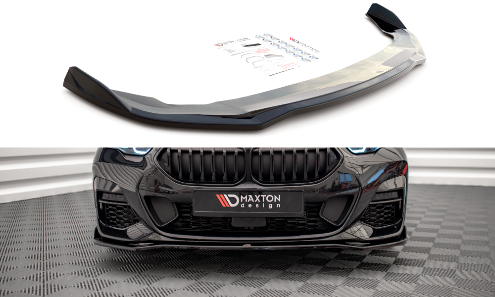 Street+ Spoilerlippe Front Ansatz V.3 passend für BMW 2 Gran Coupe M-Paket / M235i F44 schwarz Hochglanz – Ansicht 2