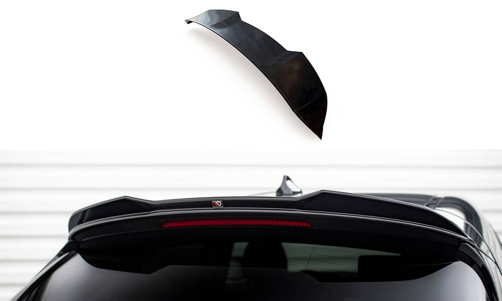 Höher Heckspoiler Lippe 3D Alfa Romeo Stelvio Mk1 schwarz Hochglanz – Ansicht 2