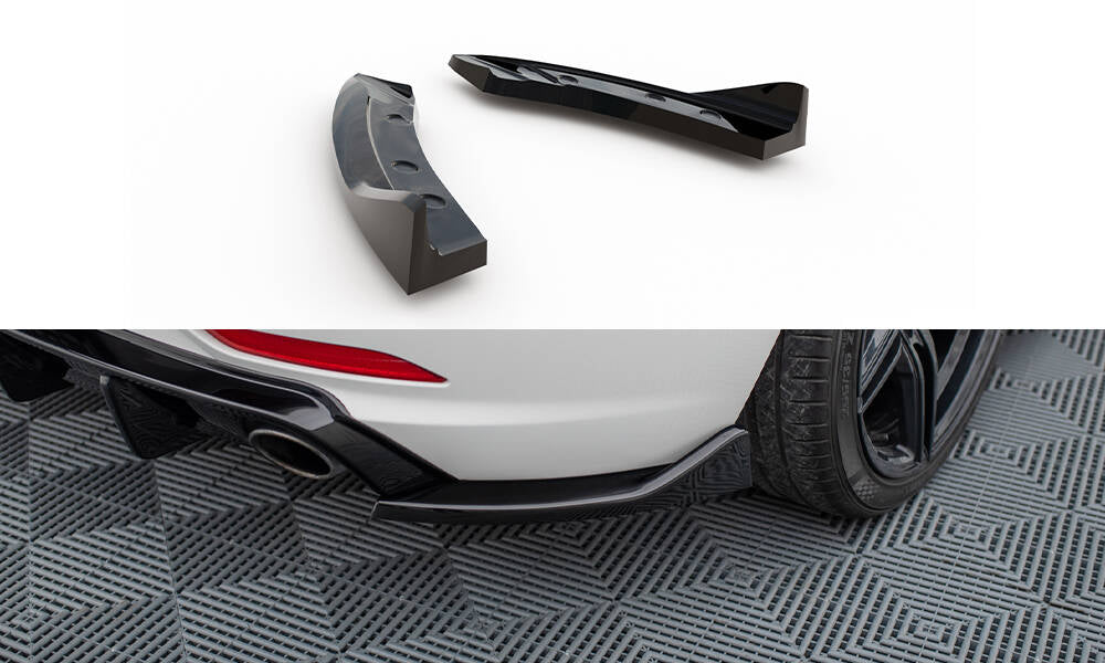 Heck Ansatz Flaps Diffusor passend für BMW Z4 E89 schwarz Hochglanz – Ansicht 2
