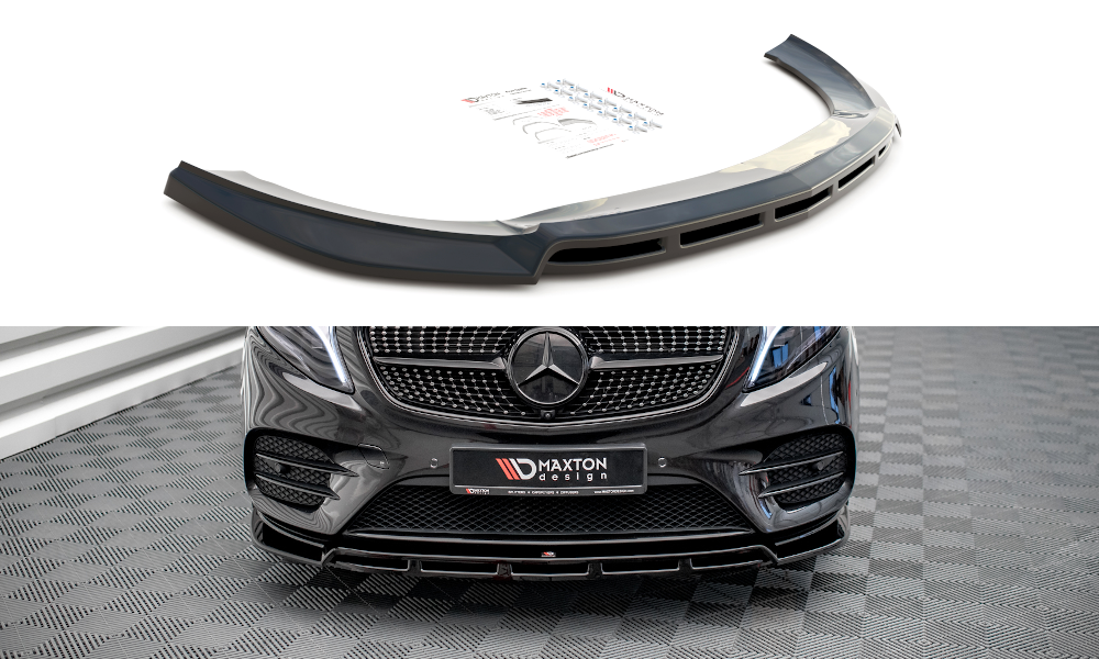 Street+ Spoilerlippe Front Ansatz V.5 passend für Mercedes-Benz V-Klasse AMG-Line W447  schwarz Hochglanz – Ansicht 2