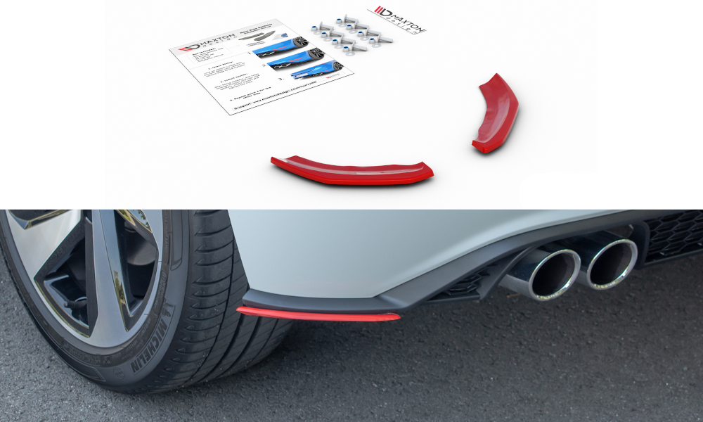 Heck Ansatz Flaps Diffusor für VW Polo GTI Mk6 – Ansicht 5