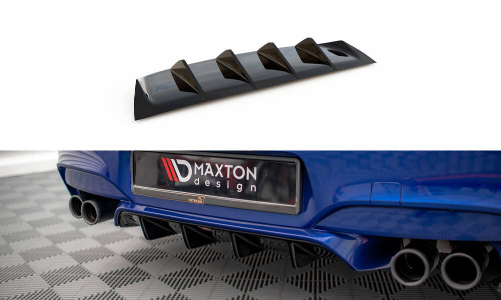 Diffusor Heck Ansatz passend für BMW M6 Gran Coupe / Coupe / Cabriolet F06 / F13 / F12 schwarz Hochglanz – Ansicht 2