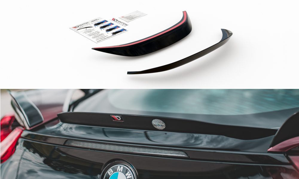 Zentrale Heckspoiler Lippe BMW i8 schwarz Hochglanz – Ansicht 2