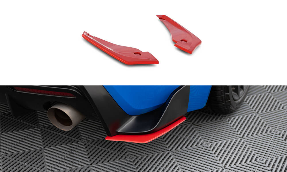 Heck Ansatz Flaps Diffusor V.2 passend für Toyota Supra Mk5 schwarz Hochglanz – Ansicht 2