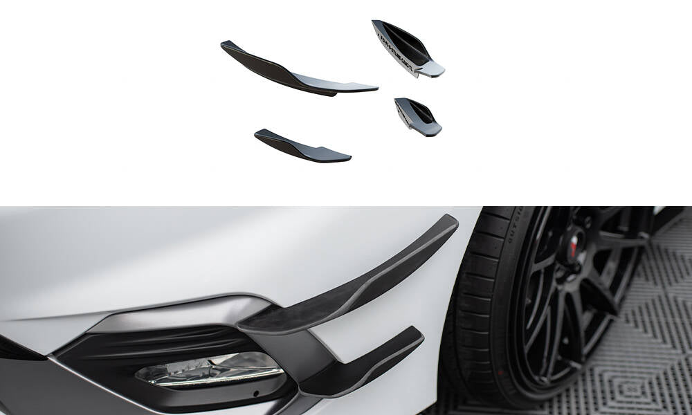 Stoßstangen Flaps Wings vorne Canards passend für V.2 Ford Fiesta Mk8 ST / ST-Line – Ansicht 2
