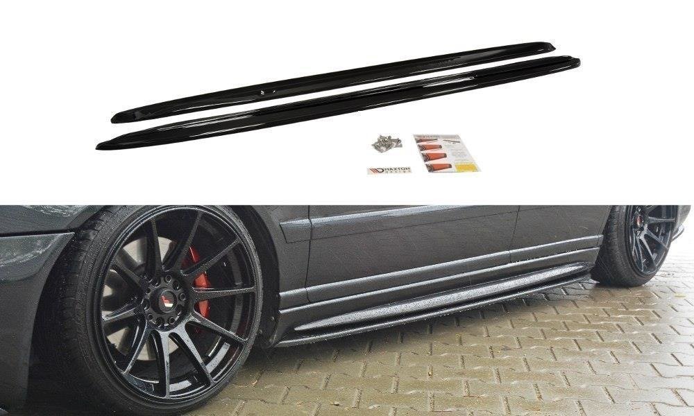 Street+ Seitenschweller Leisten passend für AUDI S4 B5 schwarz Hochglanz – Ansicht 2