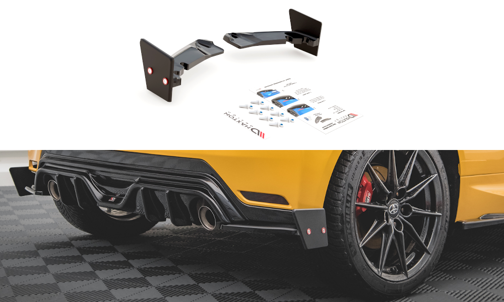 Heck Ansatz Flaps Diffusor + Flaps passend für V.4 Toyota GR Yaris Mk4 – Ansicht 2