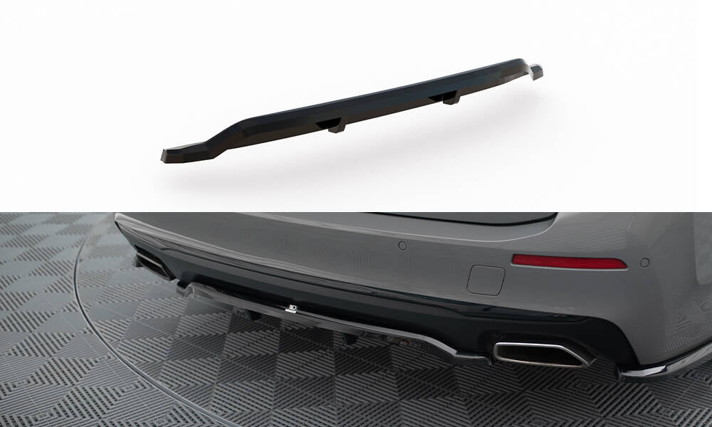 Street+ Mittlerer Diffusor RACE passend für BMW 5er G30 / G31 Facelift schwarz Hochglanz – Ansicht 2
