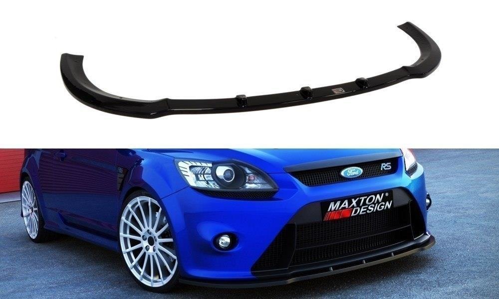 Street+ Spoilerlippe Front Ansatz V.1 passend für Ford Focus RS Mk2 schwarz Hochglanz – Ansicht 2
