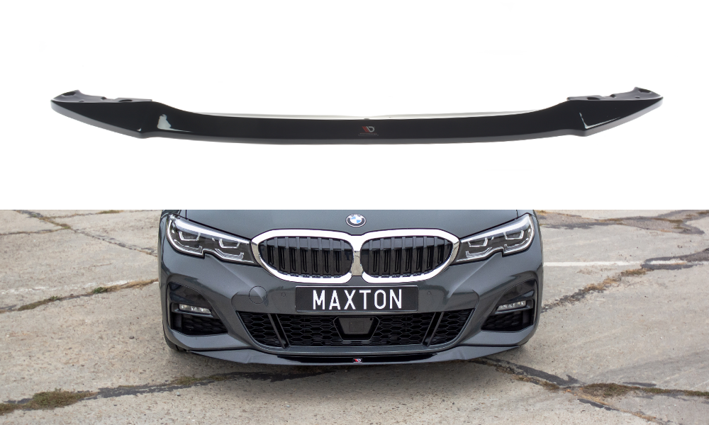 Street+ Spoilerlippe Front Ansatz V.1 passend für BMW 3er M-Paket G20  schwarz Hochglanz – Ansicht 2