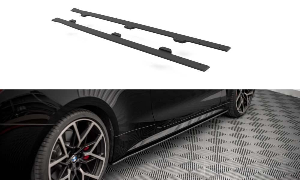 Street Pro Street+ Seitenschweller Leisten passend für BMW 4er M-Paket / M440i G22 / G23 / G22 Facelift / G23 Facelift – Ansicht 2